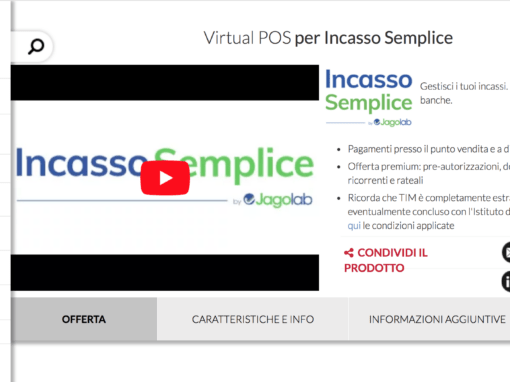 Accordo con Telecom Italia per la commercializzazione  del servizio Virtual POS per Incasso Semplice su TIM Digital Store